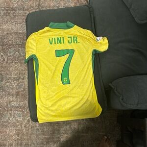 Nike Yellow and Green Soccer Jersey